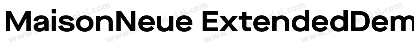 MaisonNeue ExtendedDemiBold字体转换